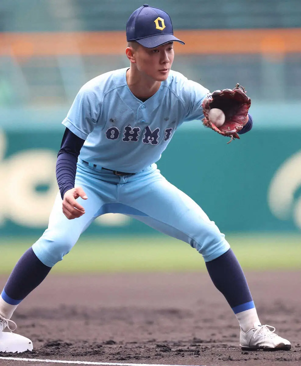 【画像・写真】5年ぶり「甲子園練習」復活！　近江が真っさらのグラウンドへ駆け出す「気持ち良かった」