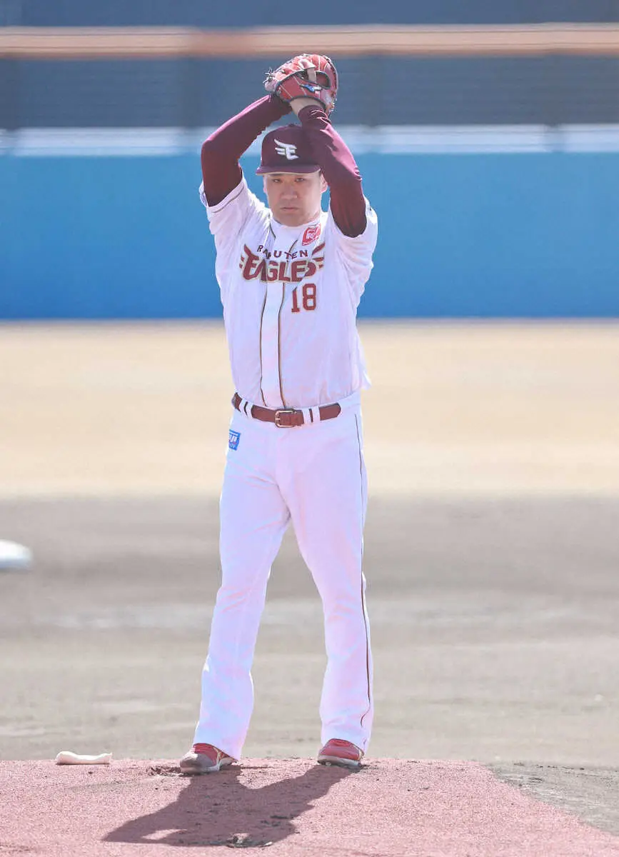 【画像・写真】楽天・田中将が術後3度目の登板　オリックスを相手に3回3安打1失点　今春最速146キロをマーク