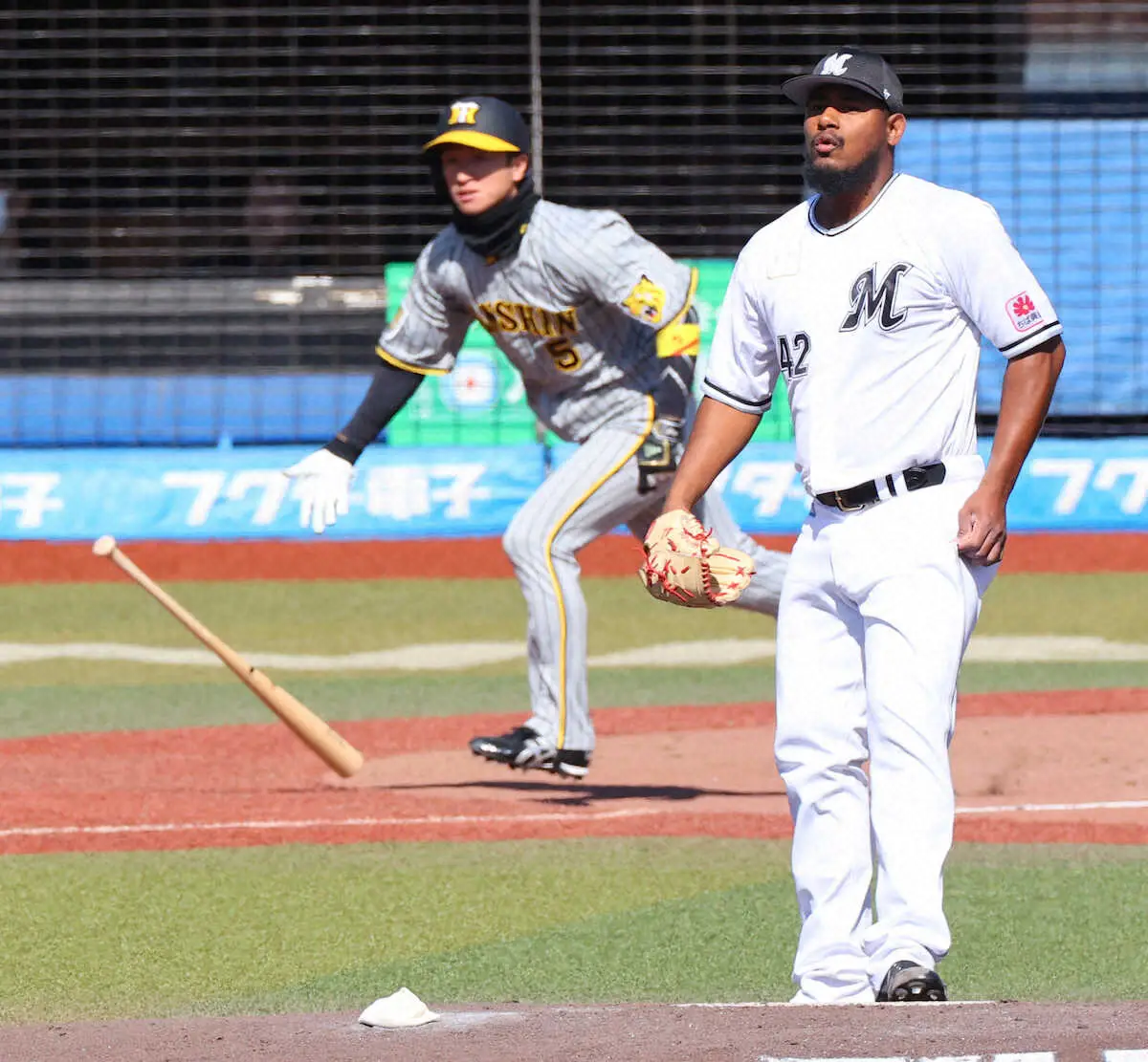 【画像・写真】ロッテ・メルセデスは3回1失点　吉井監督「阪神戦と巨人戦になると球速が上がる」