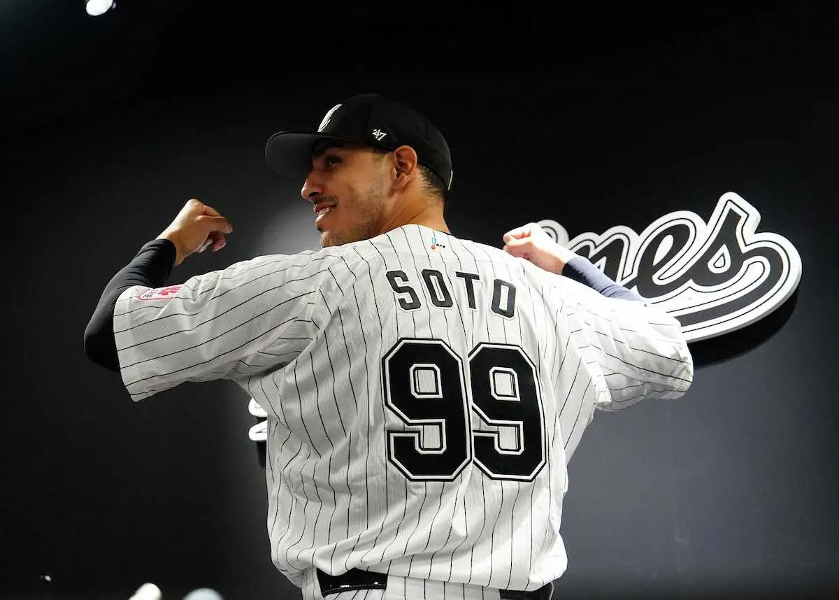 【画像・写真】ロッテ・ソトが入団会見「ホームランを打つことが仕事。優勝が目標」　1軍練習合流し「朗希と話したい」