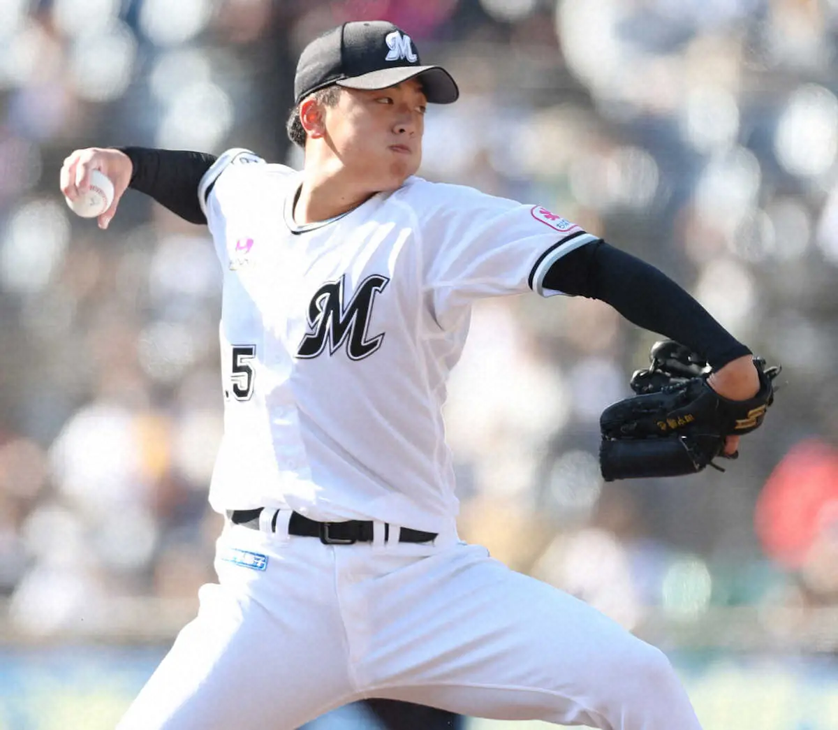 【画像・写真】ロッテ・田中晴　野茂英雄氏直伝フォークで阪神・輝斬り　自己最速更新151キロも