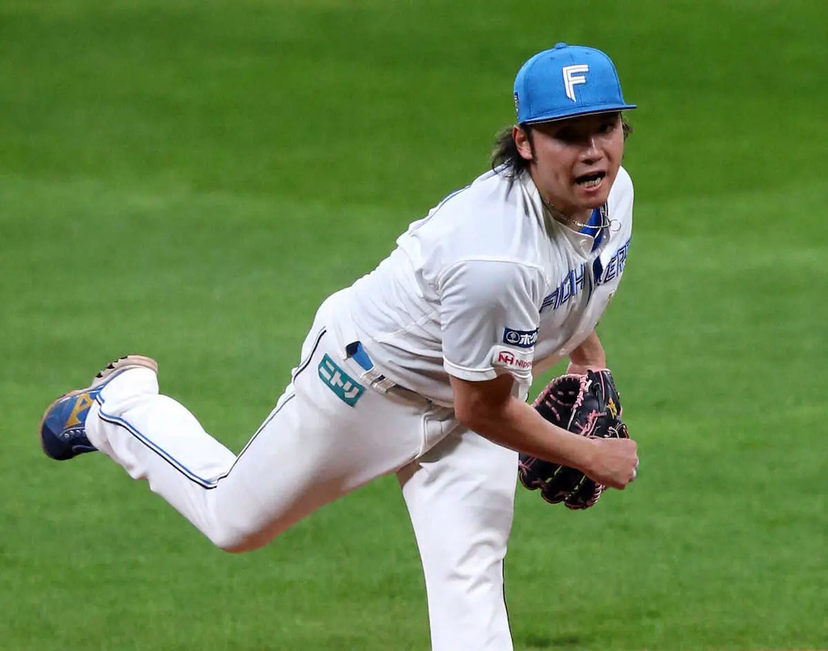 【画像・写真】日本ハムの開幕投手・伊藤大海がイメチェン「人生で初めて」の半袖投球