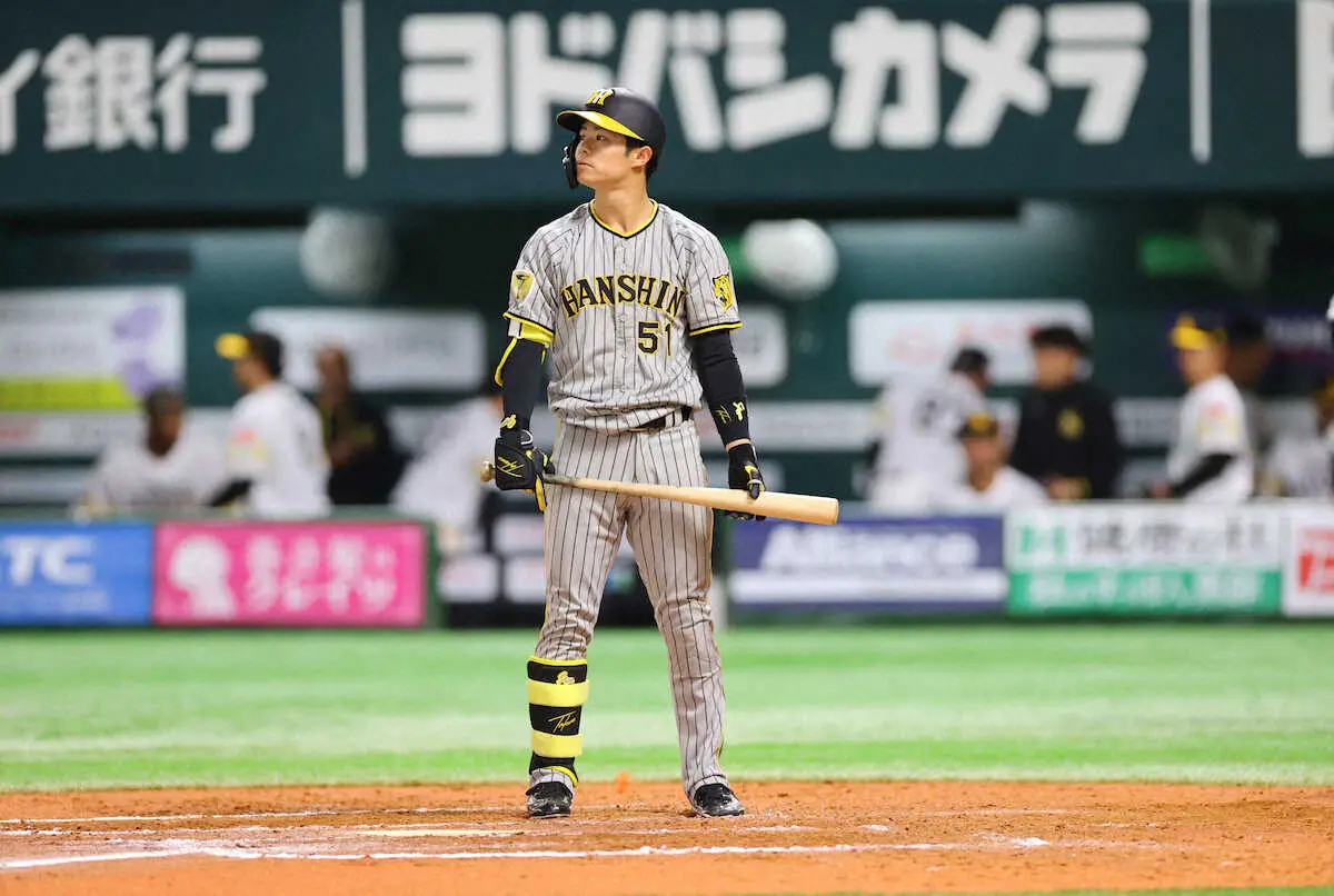 【画像・写真】昨季セ最多安打の阪神・中野　5三振でオープン戦打率・077「自分でもどうしたらいいか分からない」