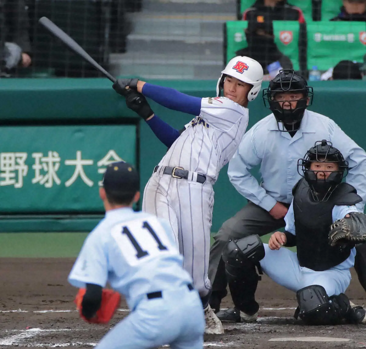【画像・写真】ともに父は元プロ!健大高崎・田中マルチ　高山は1安打