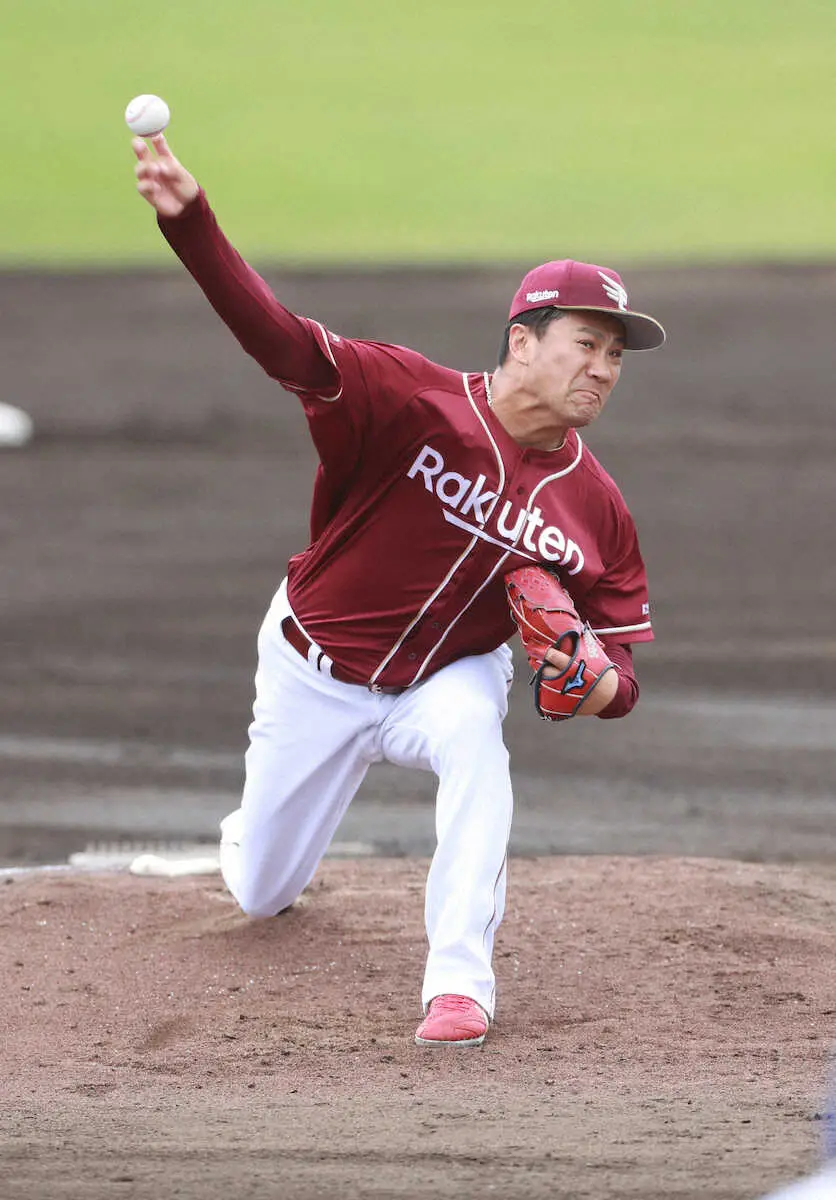 【画像・写真】開幕ローテーションを外れた楽天・田中将が2軍戦で4回途中3失点