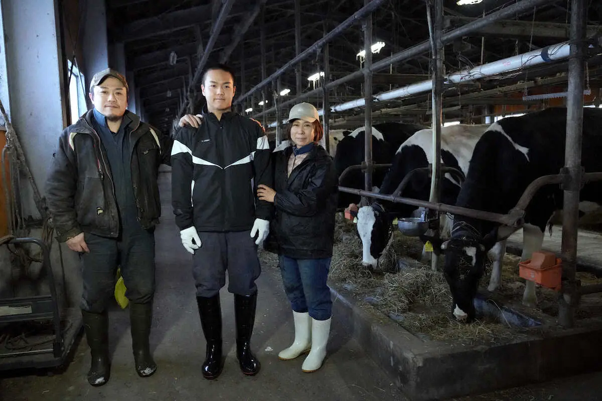 【画像・写真】別海・林伸悟　酪農と野球部の“先輩”父に感動届けた！「諦めず、地道に野球を頑張ってきてよかった」