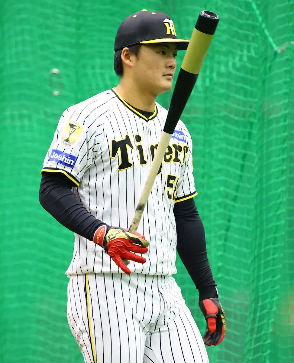【画像・写真】阪神・前川、ノイジーとの開幕左翼争い最終章「準備段階を怠ったら一番いけない。そこだけは大事に」