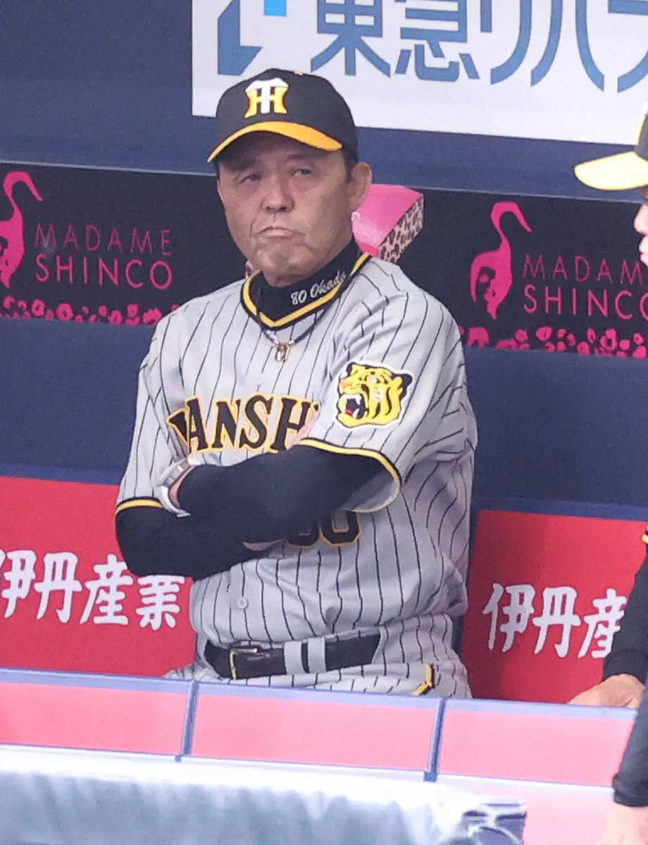 【画像・写真】阪神・岡田監督ショック…開幕オーダー組めない　森下が右足負傷でOP戦ラスト2戦も欠場へ