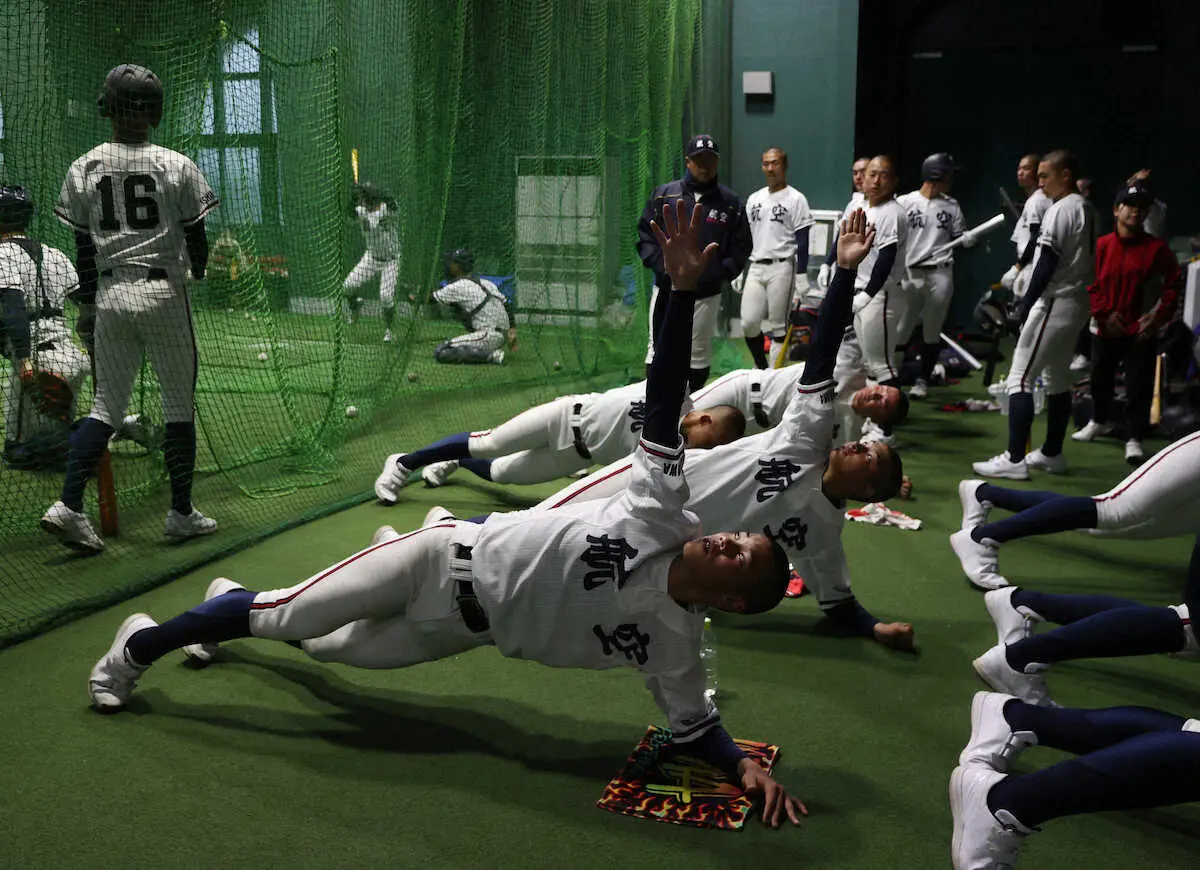 【画像・写真】日本航空石川・宝田主将「気持ちを切らさずに」センバツ今大会初の雨天中止　決勝は3月31日　