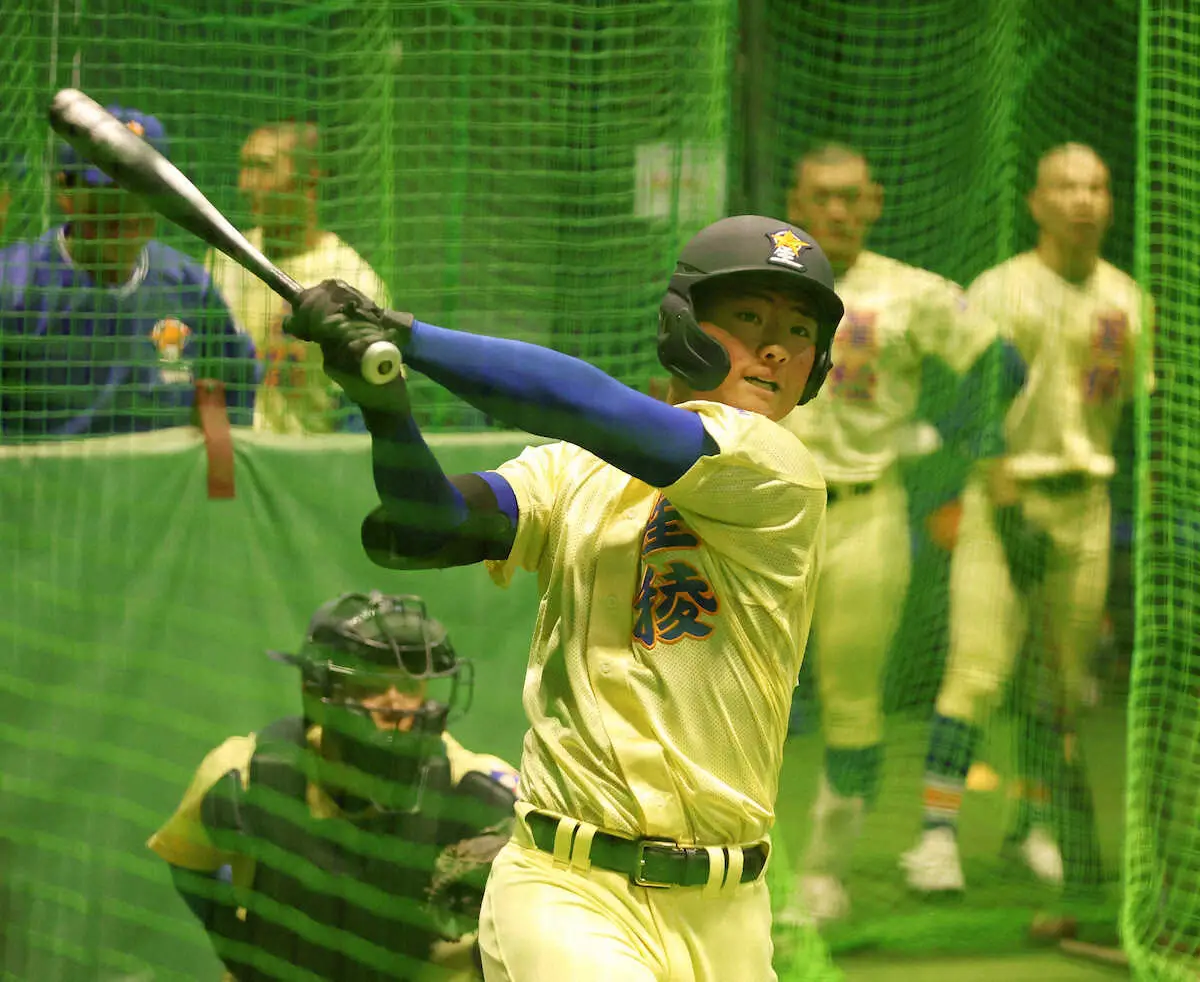 【画像・写真】【センバツ】星稜・芦硲主将　日本航空石川との「同県決勝」誓う！被災地への思い胸に24日登場