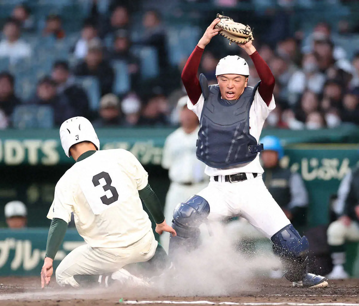 【画像・写真】【センバツ】甲子園で珍しい「センターゴロ」　常総の好守にネット「初めて見た」「ナイスカバー」の声