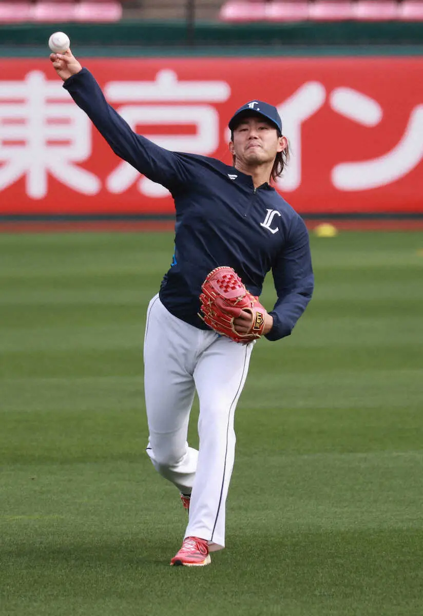 【画像・写真】西武開幕投手・今井　21年から9連勝中の楽天に「対策はしてくる思う。強気で攻めていけたら」
