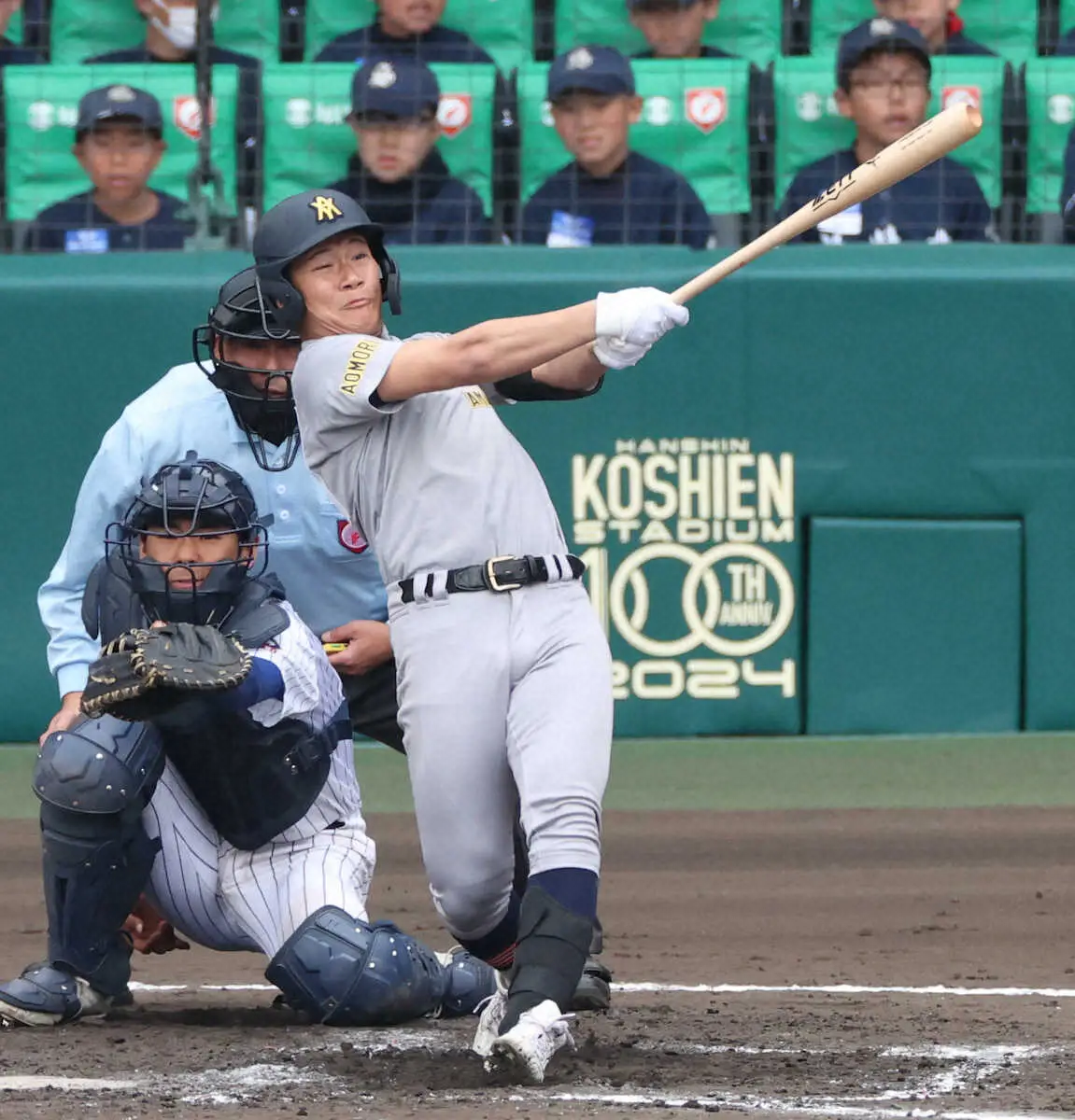 【画像・写真】青森山田　初4強入りならず…11安打も14残塁、木製バットで臨んだ対馬＆吉川はそろって3安打