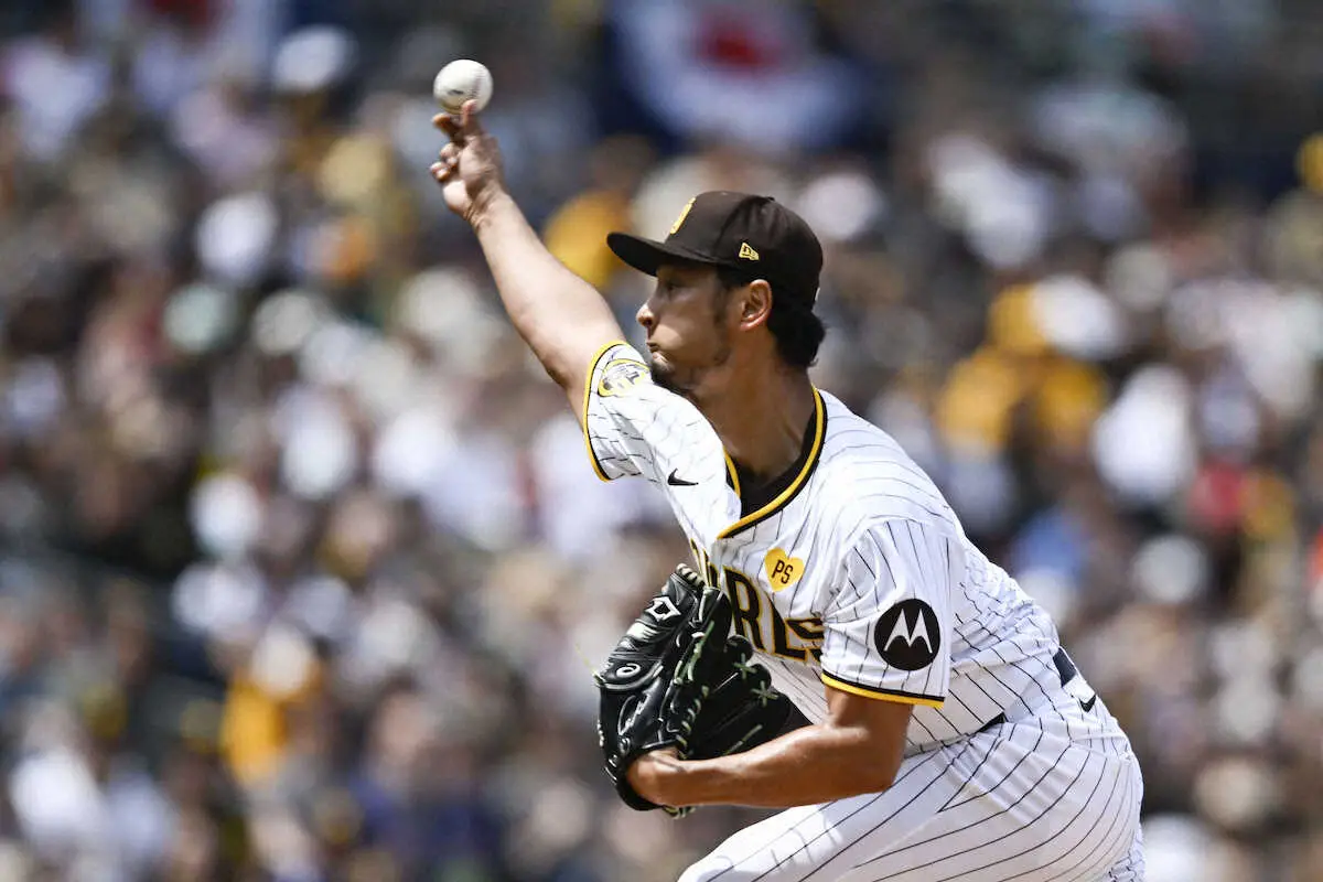 【画像・写真】パドレス・ダルビッシュ　5回1失点7Kの好投　今季初勝利、日米通算197勝目の権利持って降板