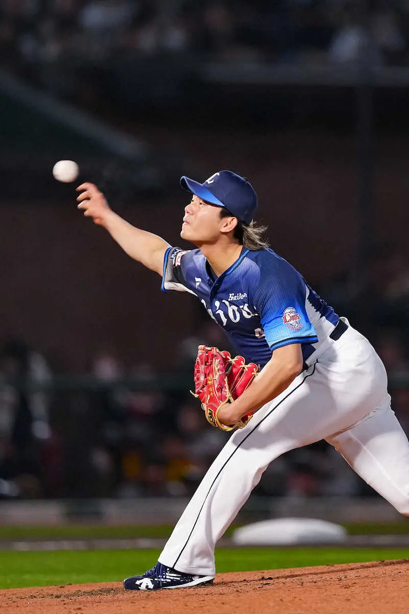 【画像・写真】西武・今井　初の開幕投手で7回11K零封　楽天・早川との同学年対決「すごく楽しかった」　再戦にも意欲