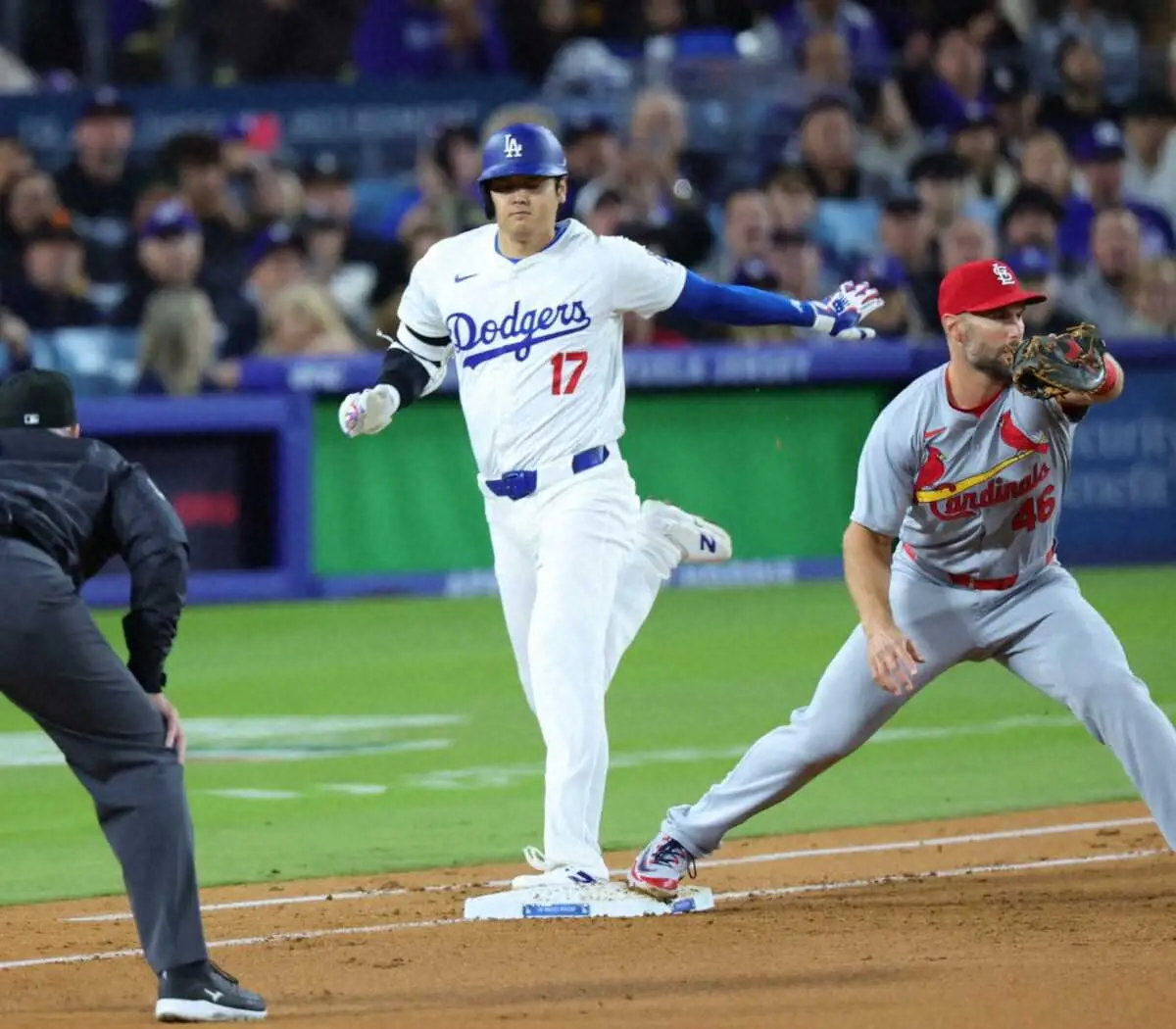 【画像・写真】大谷翔平　カージナルス戦の第4打席は空振り三振でここまで4打数無安打　チームは一発攻勢でリード