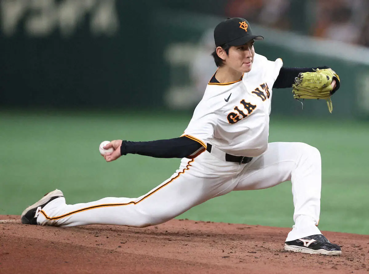 【画像・写真】巨人・高橋礼　移籍後初登板で猛虎打線に二塁踏ませず　6回1安打零封好投も3年ぶり白星はお預け