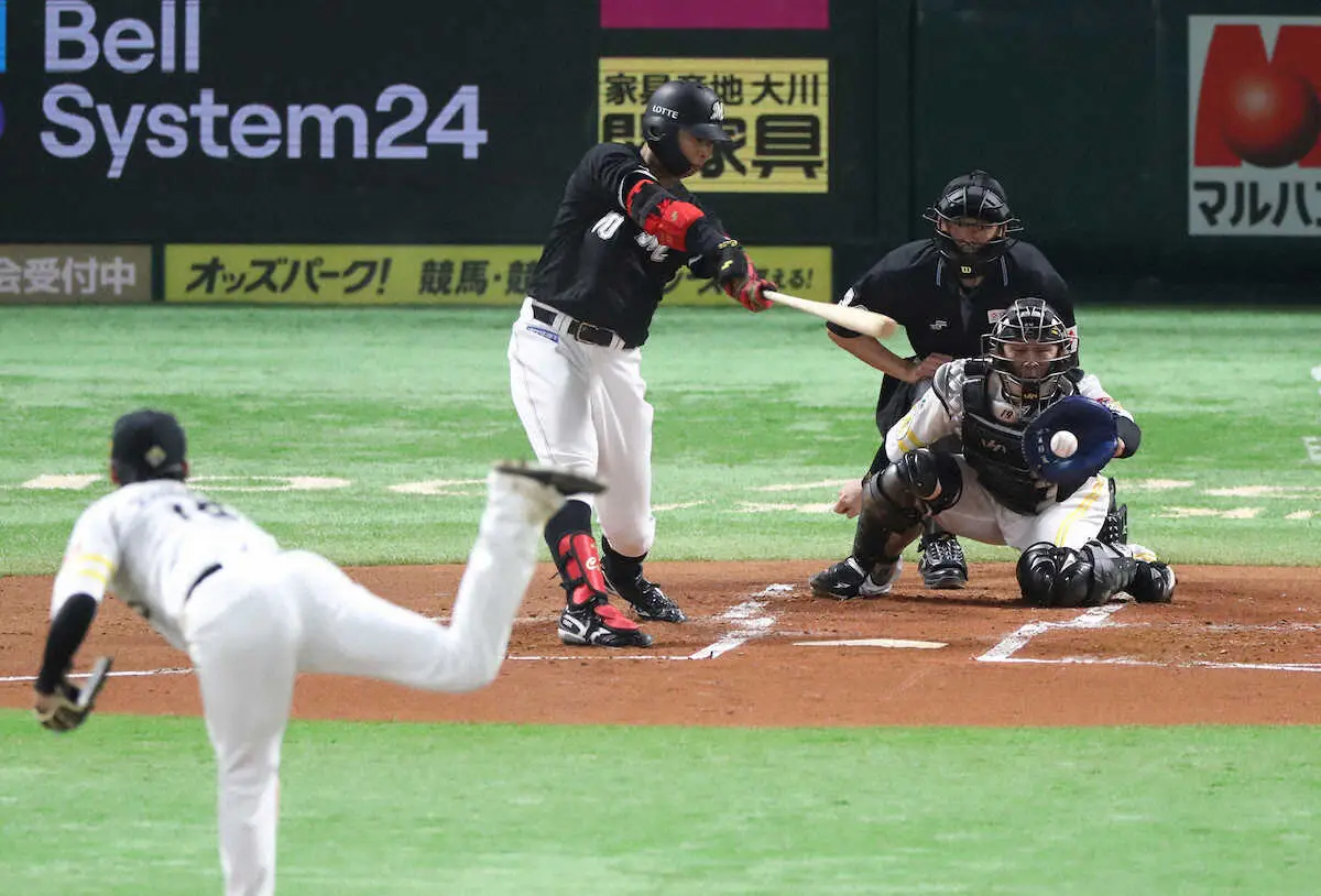 【画像・写真】ロッテ・ドラ1上田　プロデビュー戦はノーヒット　チームは荻野が延長12回決勝打、連敗ストップ
