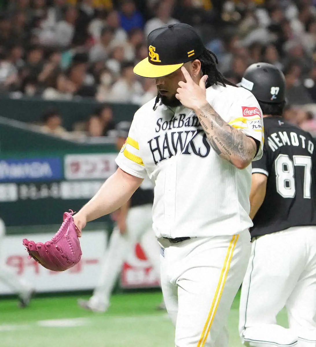 【画像・写真】ソフトバンクは守護神オスナが9回にまさかの失点　延長12回には又吉が踏ん張れず