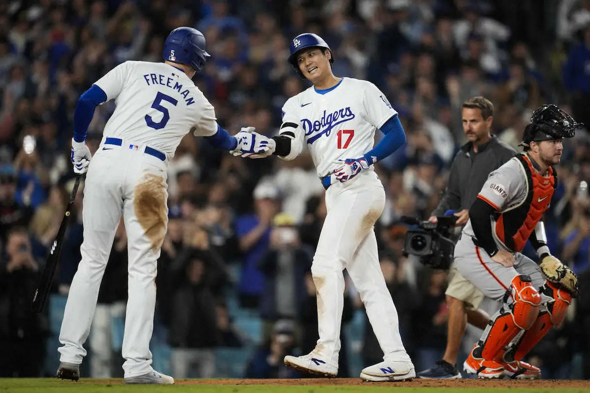 【画像・写真】大谷翔平　待望のドジャース1号　開幕から9試合連続5得点以上はメジャー史上6球団目の記録的一発