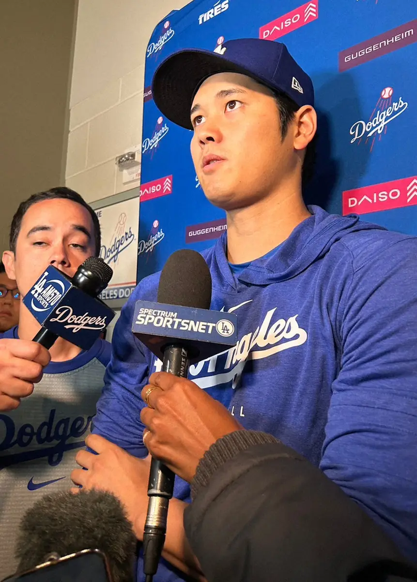 【画像・写真】大谷翔平　違法賭博問題で解雇された水原一平氏不在について語る「野球をやるときは考えていない」