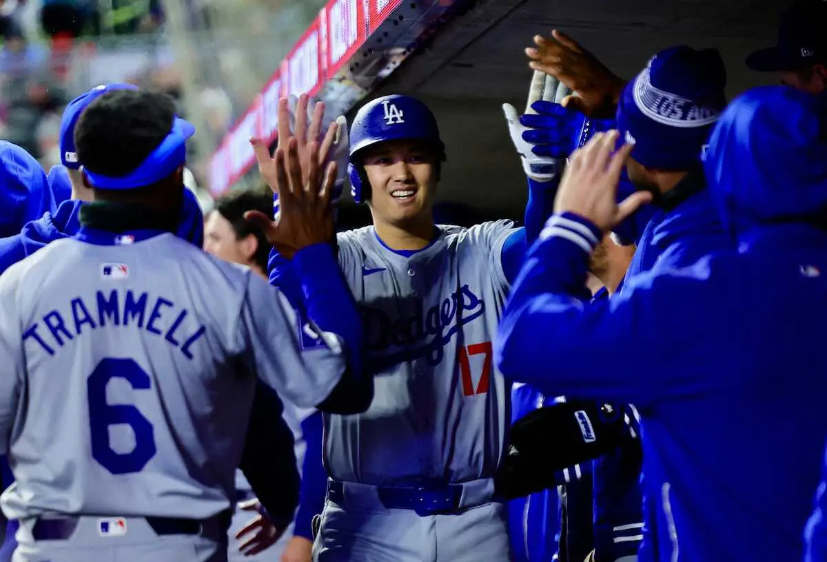 【画像・写真】大谷翔平　3戦ぶり3号で5戦3発　松井秀喜氏の日本選手最多メジャー通算175号へあと1　今季初3安打