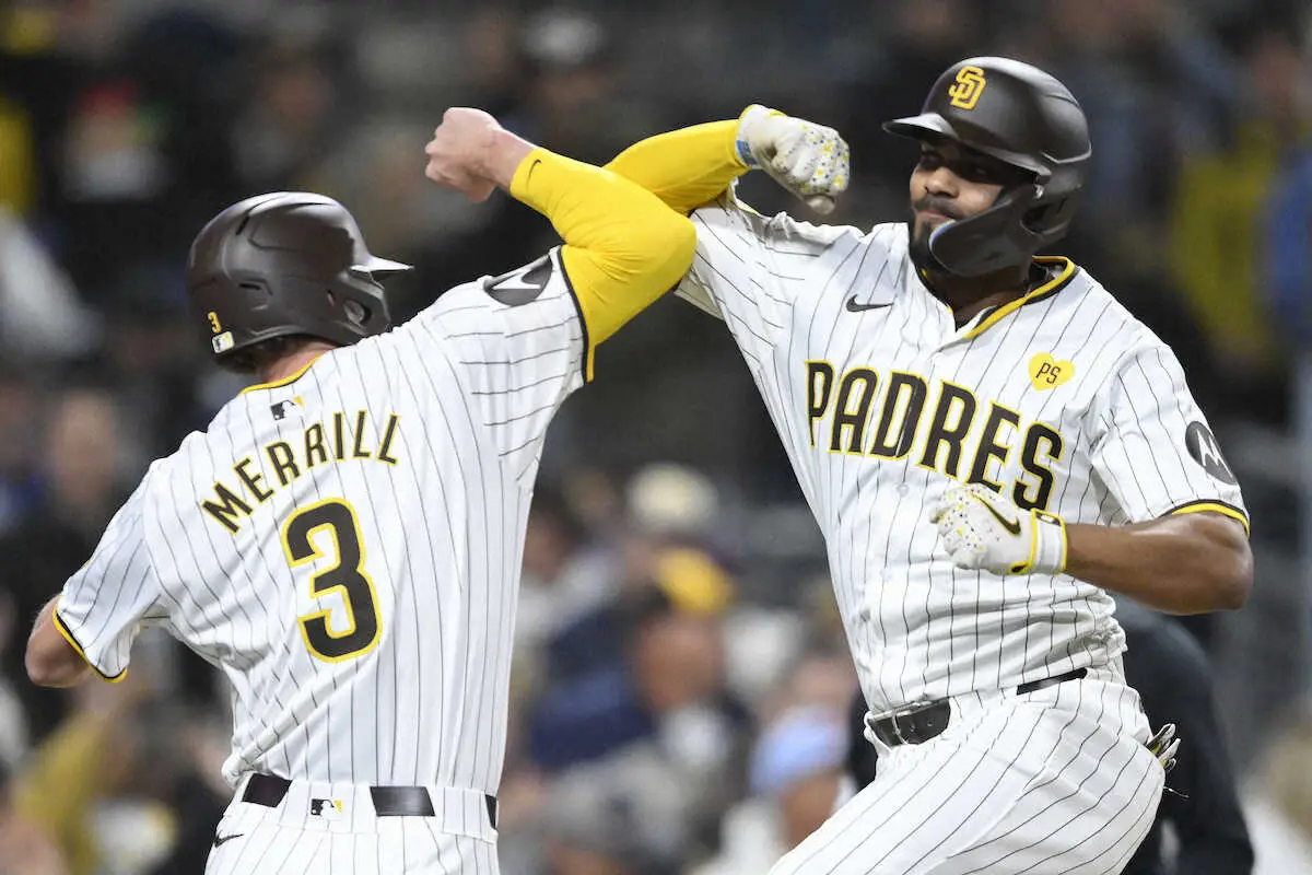 【画像・写真】パドレス打線がダルビッシュの黒星消した！ボガーツ、タティスの一発など猛反撃で8点差を大逆転