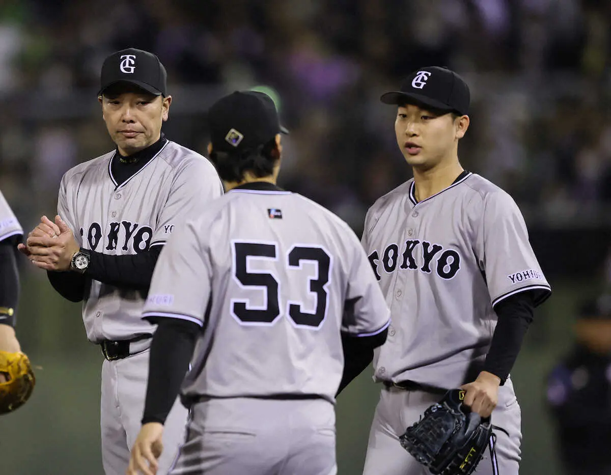 【画像・写真】巨人・阿部監督　山崎伊は「凄い粘って粘って粘って粘って、ずっと粘ってた」　高梨「呼んで良かった」