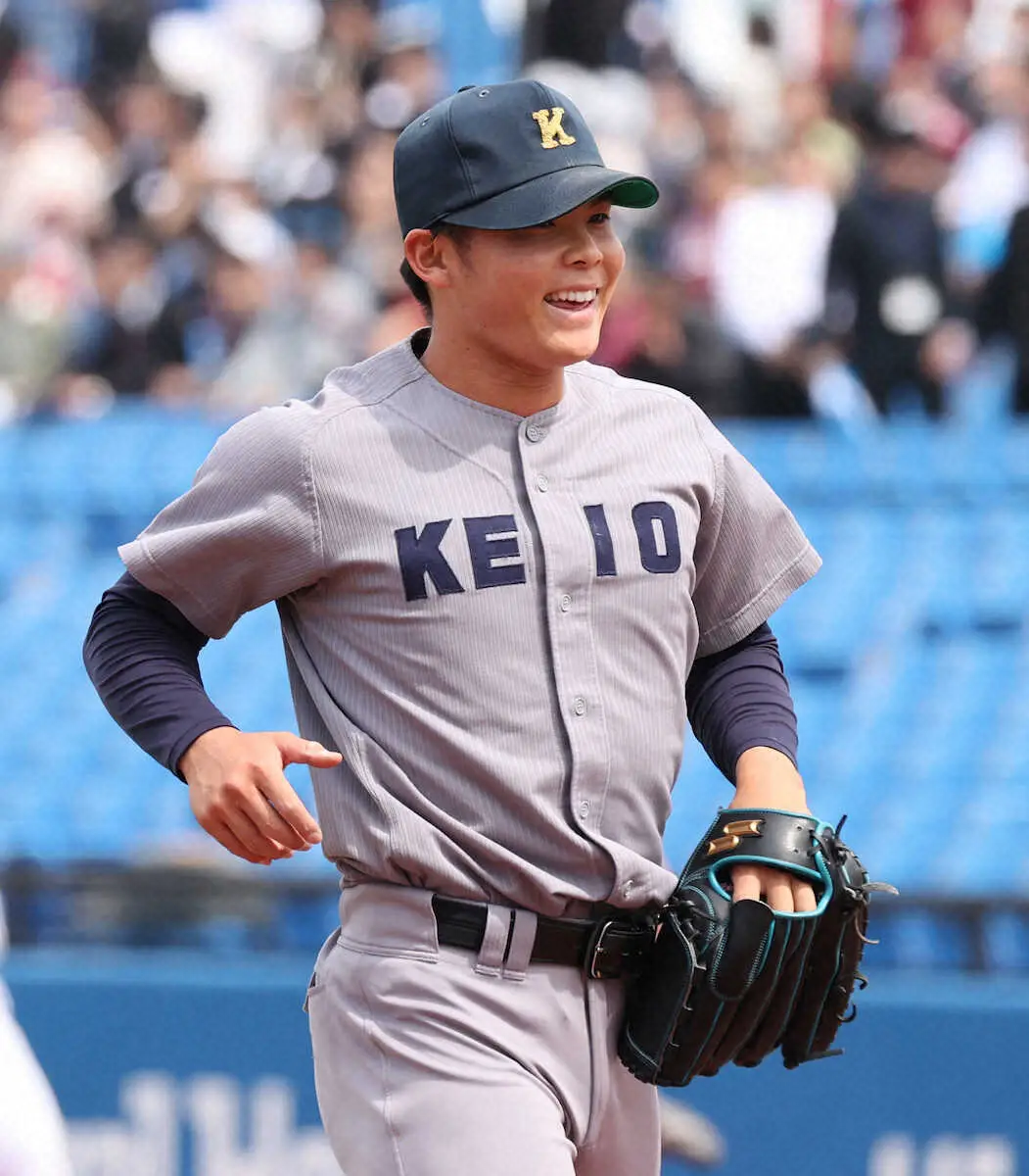 【画像・写真】5校から大警戒不可避の慶大・外丸東真が進化のカットボール「球速が上がった」