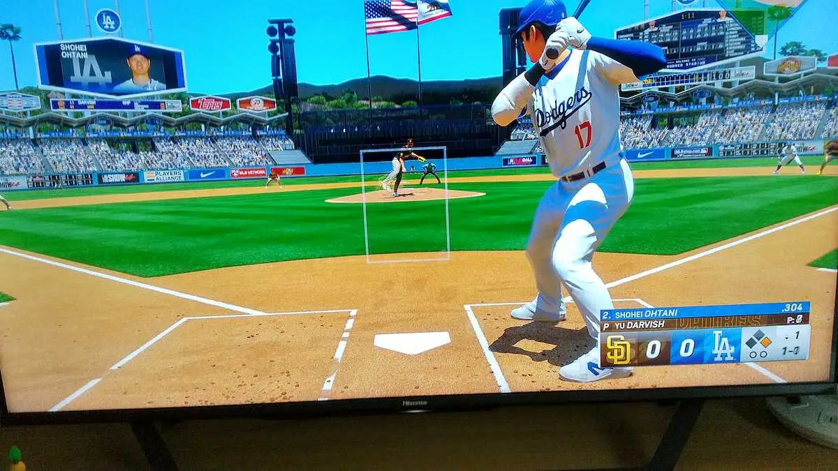 「MLB　THE　SHOW　24」でダルビッシュと対戦する大谷
