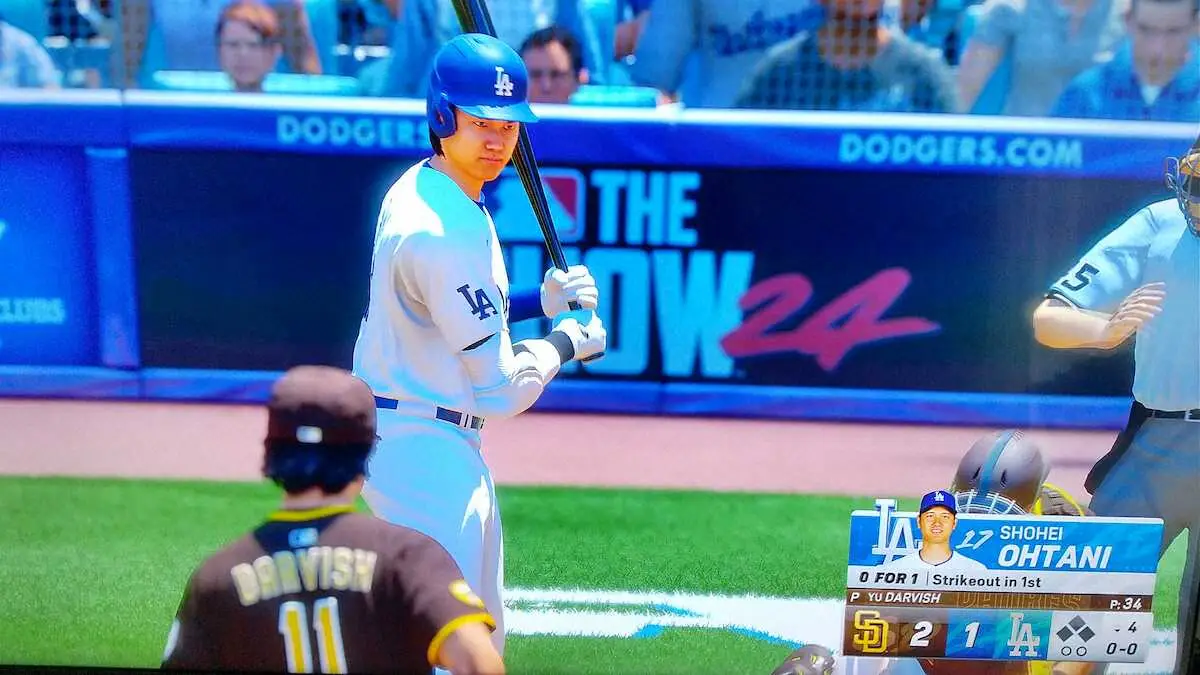 「MLB　THE　SHOW　24」での大谷翔平とダルビッシュ