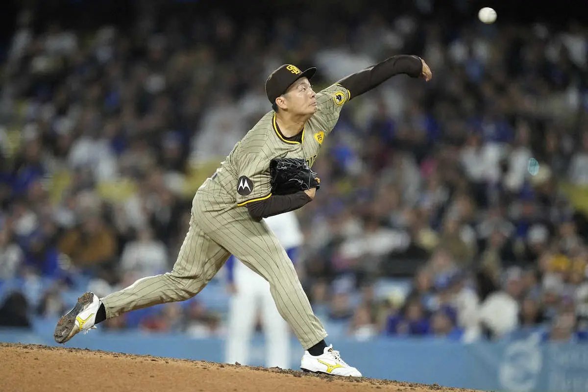 【画像・写真】松井裕樹　メジャー最多タイ10登板　5試合連続無失点で2勝目の権利　メジャー初勝利もダル先発試合