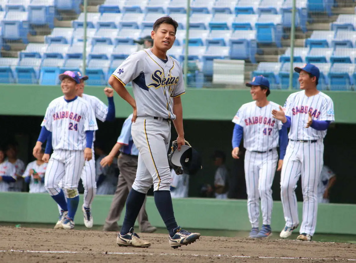 【画像・写真】JABA岡山、西部ガスがサヨナラで決勝進出　西濃運輸は延長10回まで零封も…「よく投げてくれた」