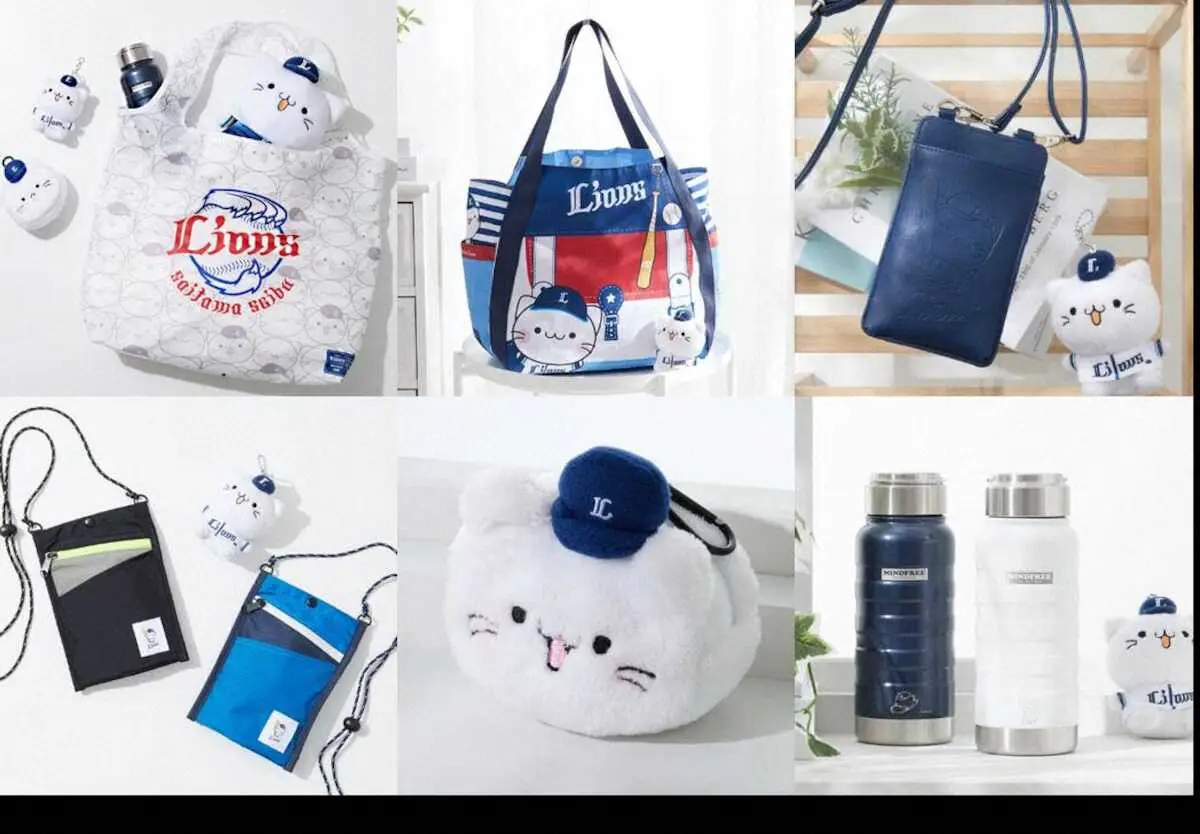【画像・写真】西武×ベルーナ公式キャラクター「べるーにゃ」　コラボグッズ第2弾を発表　4・15から販売中
