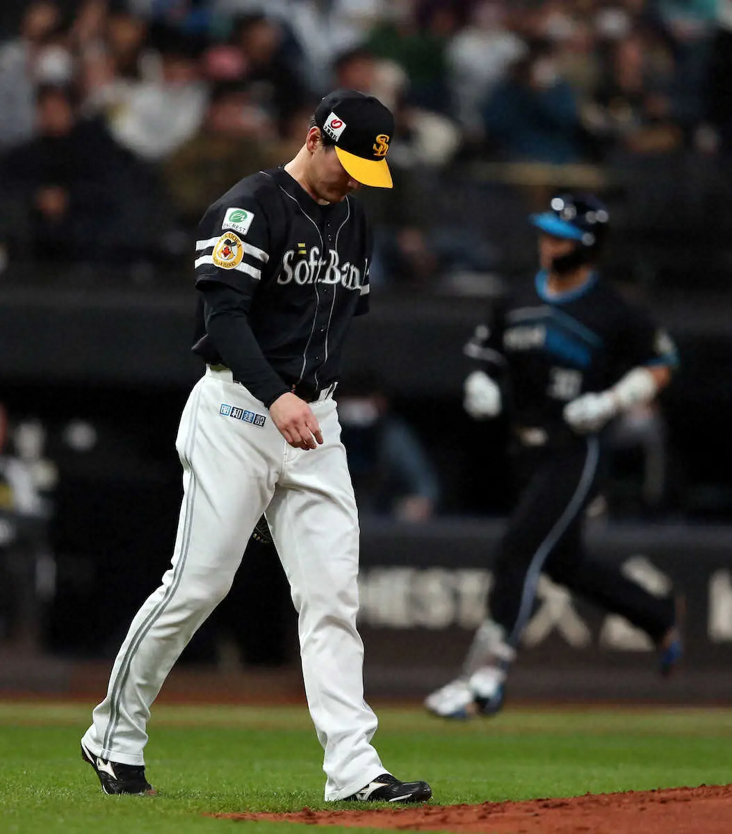 【画像・写真】ソフトバンク・有原「反省して次はやらないように」　北海道で1262日ぶり登板も7回4失点