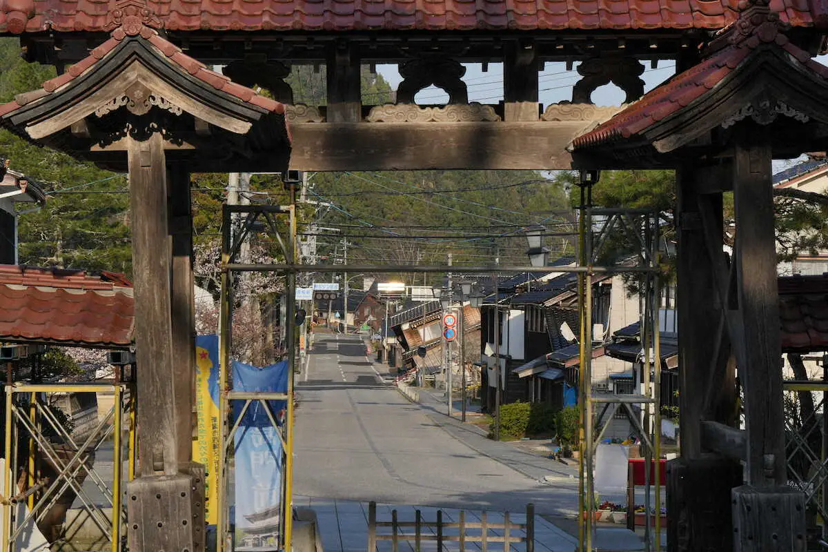 【画像・写真】＜能登半島地震関連＞震災から3カ月以上が経過した門前高校周辺（7日、輪島市門前町）＜撮影・高橋雄二＞