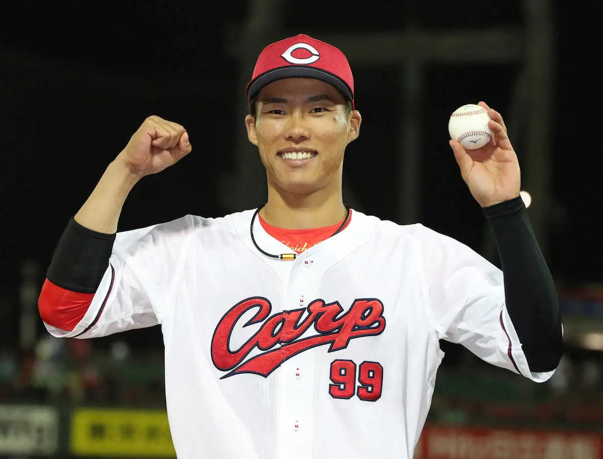 【画像・写真】4年目の広島・二俣がデビュー5打席目でプロ初ヒット　チームは巨人と今季初の引き分けも収穫