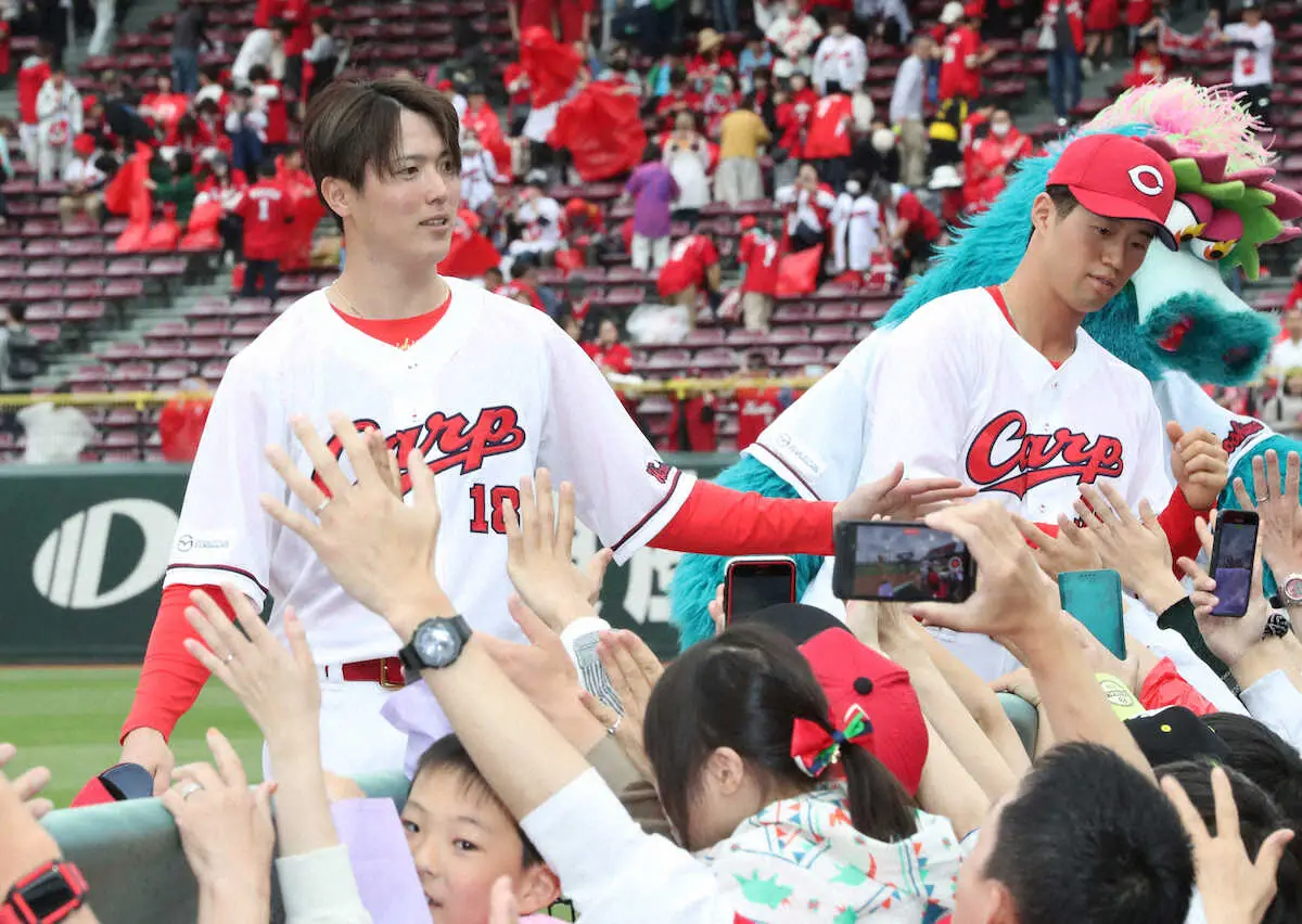 【画像・写真】広島・森下が黒田以来の巨人戦7連勝!「走者を出しても、粘り強くできた」6回1/3、2失点で今季初勝利