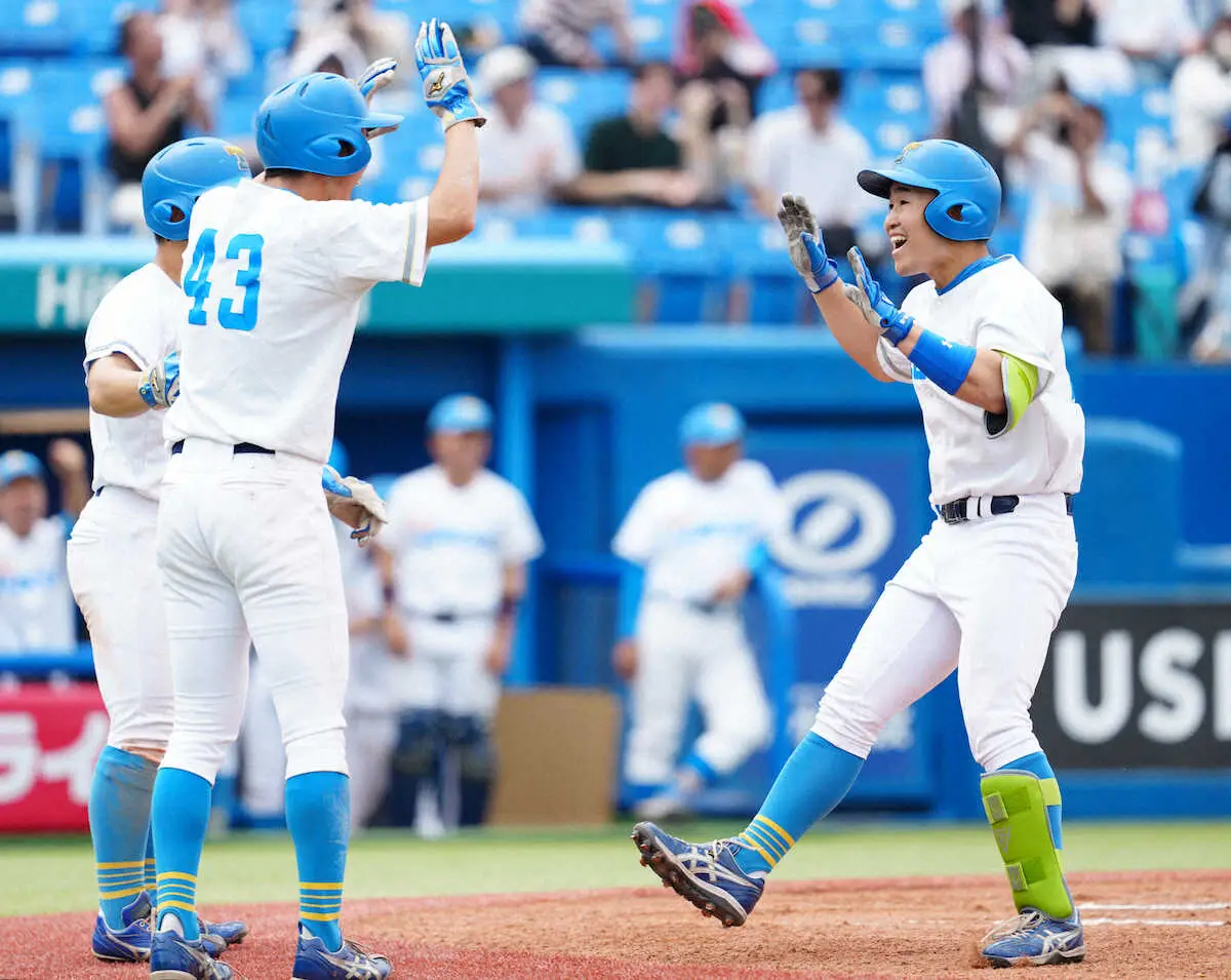 【画像・写真】東大・大原が4安打5打点「冬の間にスイング量を増やし、質も上げた」ドラフト候補、明大浅利討ち！