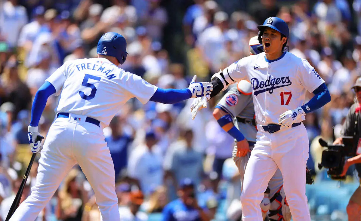 【画像・写真】ドジャース・大谷　日本選手最多176号！松井抜いた7年目　8試合38打席ぶりの一撃「安心と喜び」
