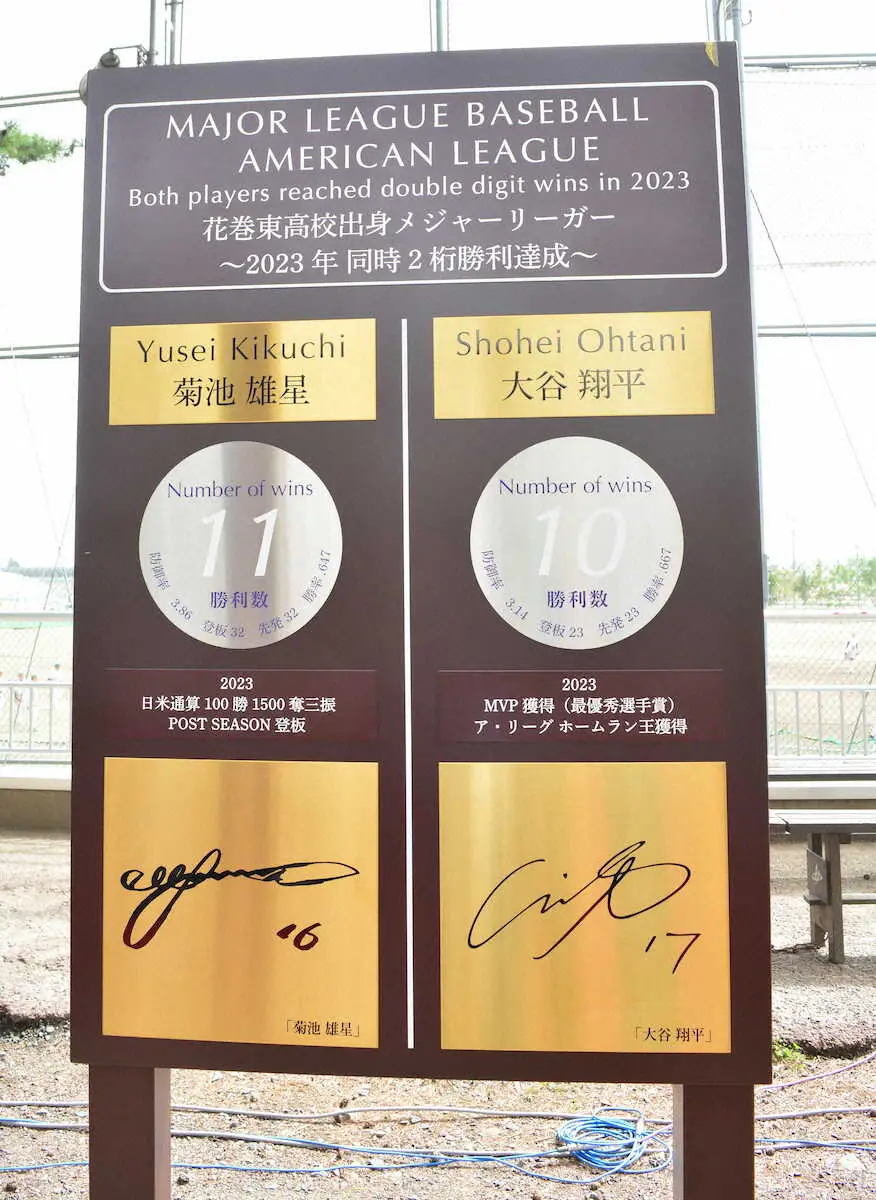 大谷翔平選手母校 花巻東高校Vジャン