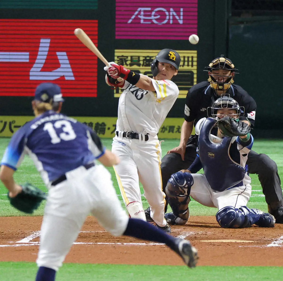 【画像・写真】ソフトバンク・仲田がプロ初安打　打席数補うためバッティングセンター通った苦労人