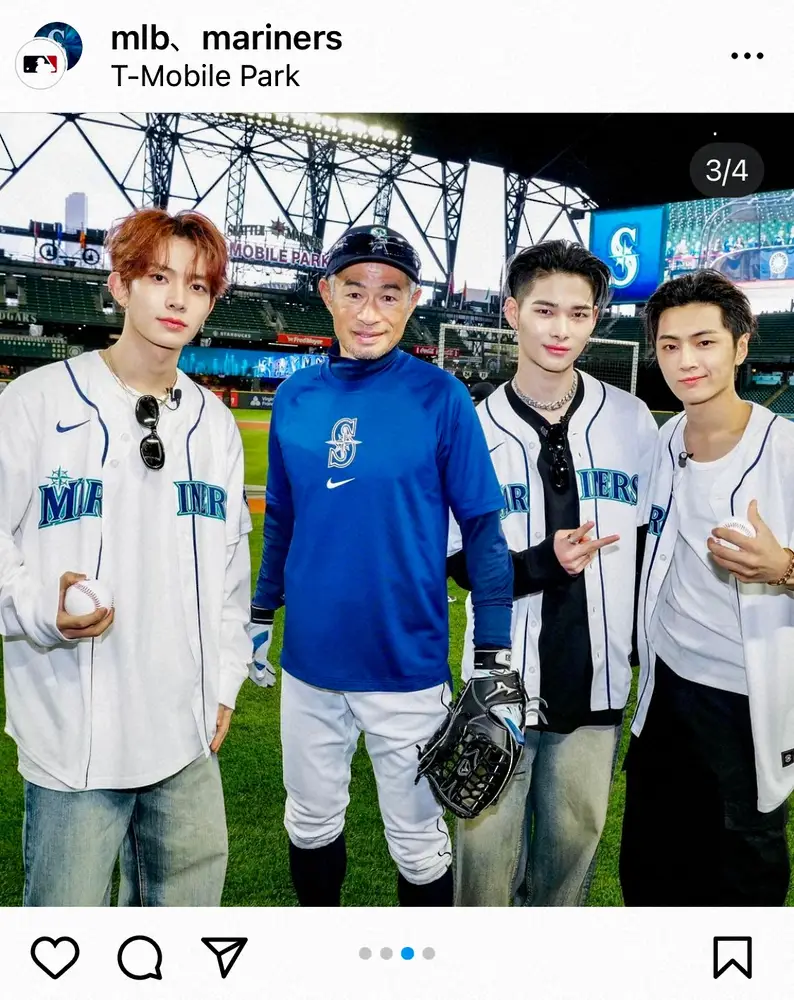 【画像・写真】マリナーズの球団公式インスタグラム（@mariners）から