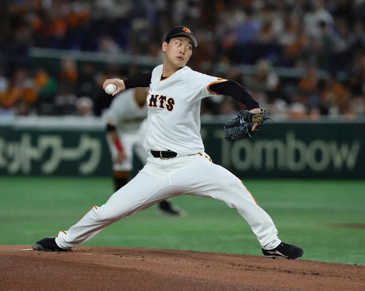 【画像・写真】巨人・山崎伊織　今季3勝目はお預け　6回途中2失点降板、船迫の好救援で命拾いも西舘が逆転許す