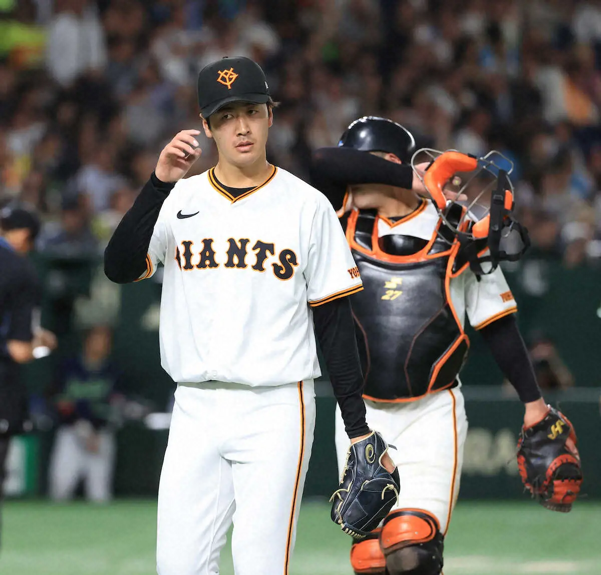 【画像・写真】巨人ドラ1・西舘　2試合連続失点で2敗目も…阿部監督変わらぬ信頼「明日もいってもらうつもり」