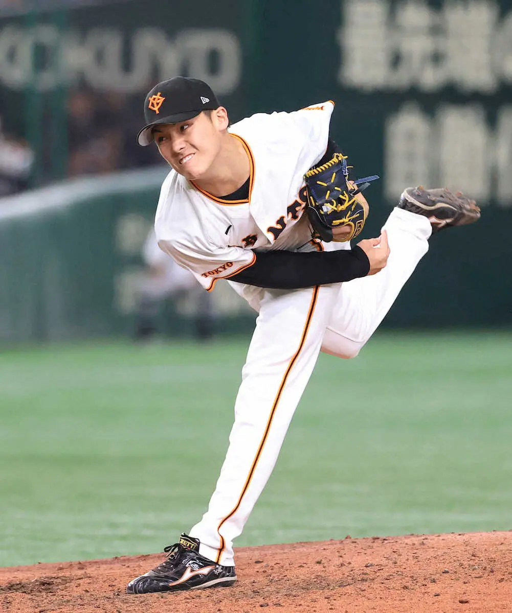 【画像・写真】巨人育成出身の20歳・京本真が満点デビュー！いきなり村上と対戦も1球料理　サンタナ150キロで三振に