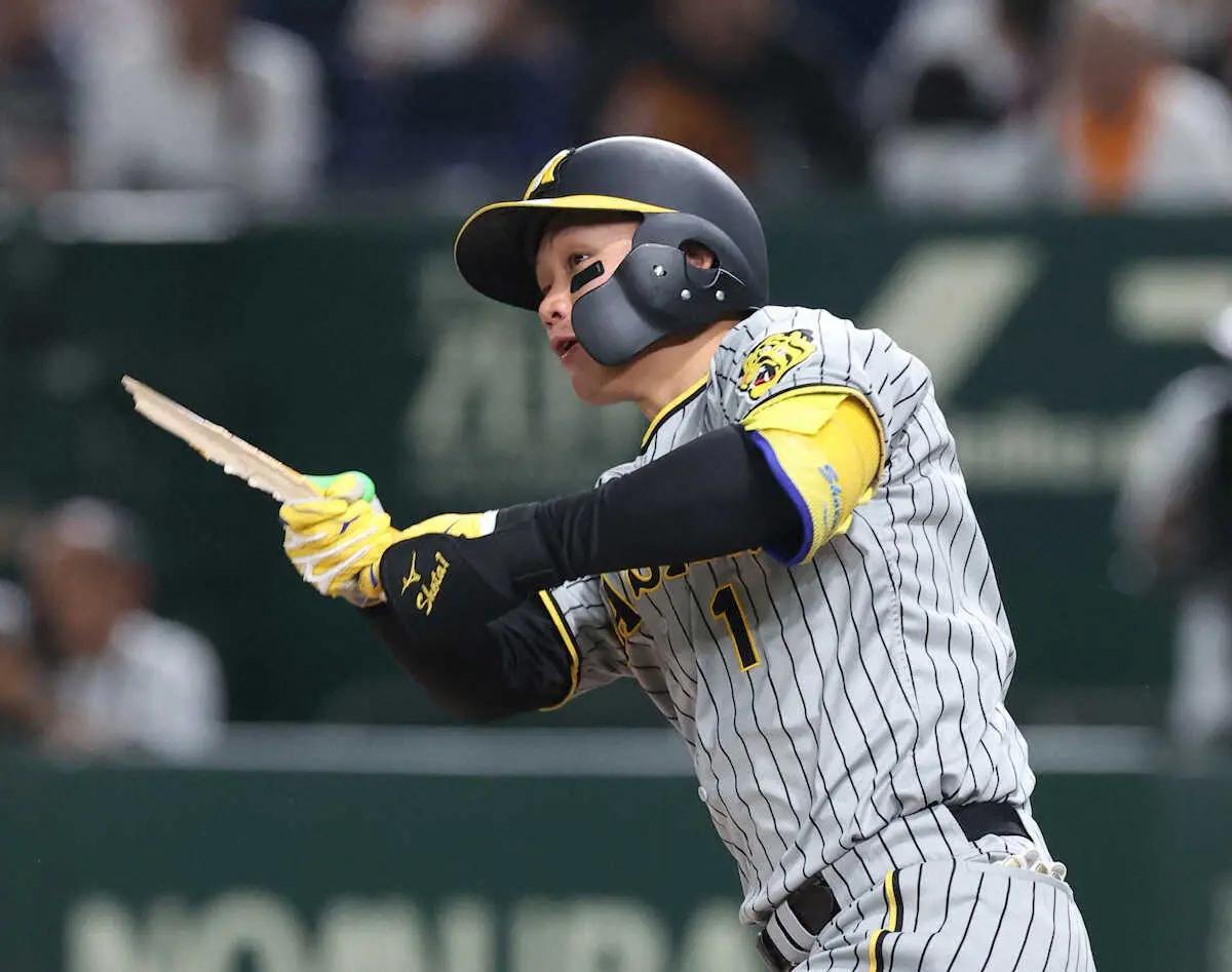 【画像・写真】阪神・森下　15打席ぶり安打「当たりはどうあれ、久しぶりに1本出たことは良かった」