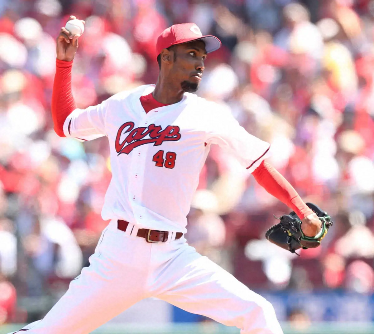 【画像・写真】広島・アドゥワが今季初黒星　3回から6回までは走者を許さず6回2失点の粘投も報われず