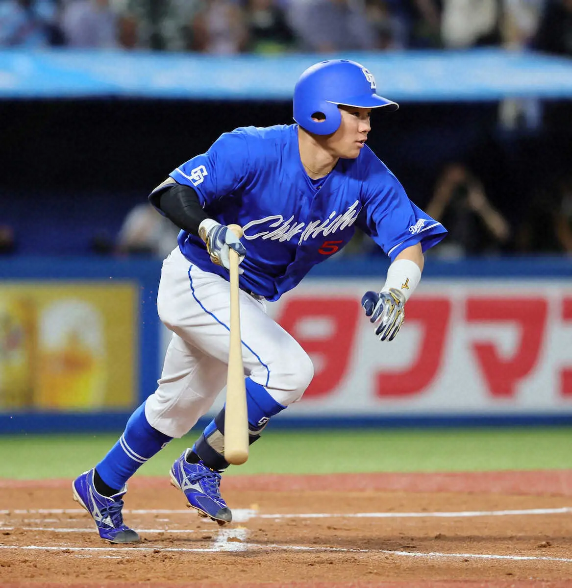 【画像・写真】中日・村松、連続打数安打は8でストップ　5回の第3打席は一ゴロで球団新記録ならず