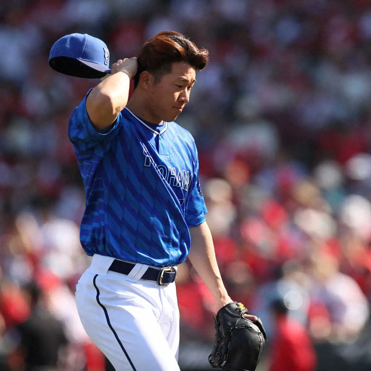 【画像・写真】DeNA　中継ぎでフル回転の徳山が今季11試合目で初の被本塁打　代打・松山に決勝3ランを浴びる